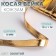 Oblique bike, leather, 8 mm × 10 ± 1 m, gold color
