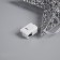 Silver light suspension, 20x20x5 cm, 10 LED, AG13x3 batteries (included), glow warm white