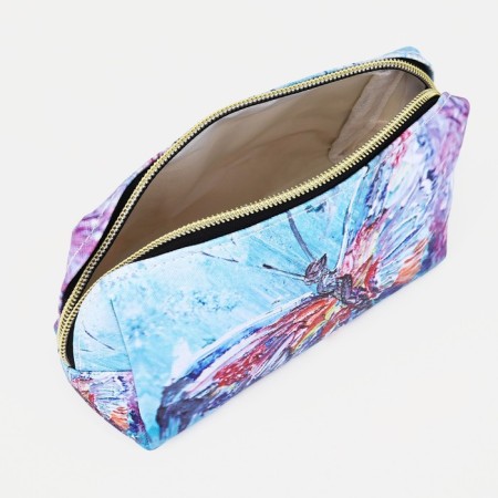 Cosmetic bag with lightning, blue/multi -colored color-2