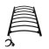 Electric towel "Sanprise" Classic P8, 500x800 mm, left, black