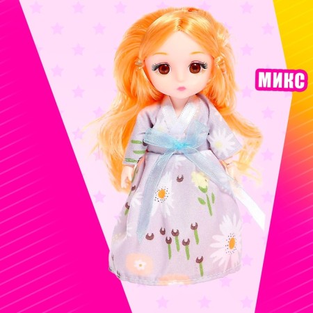 Fashionable hinge doll "Ball" in a dress, with accessories, Mix color-7