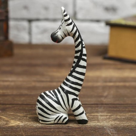 Souvenir tree "Bowing zebra" 13x5.5x3.5 cm-2