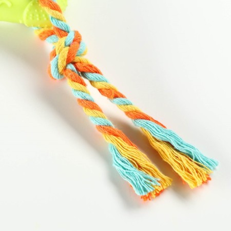 Toy "heart with a rope", 7 cm, yellow-3