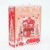 New Year. Gift box New Year's box. Gift box with a plastic handle "Christmas trees" 23.5 x 10 x 30.5 cm.
