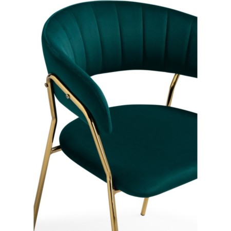 CHARTAL SHAMELIA 1 metal/velor, gold/green 60x52x79 cm-5