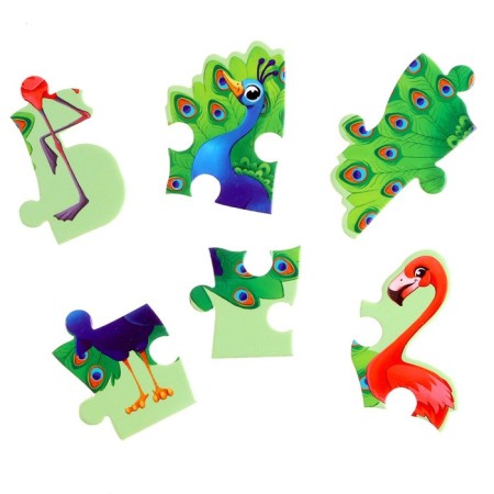 Puzzles on the substrate "Bird"-4
