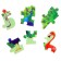 Puzzles on the substrate "Bird"