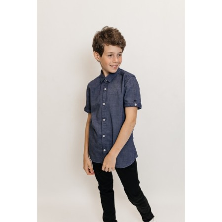 Surchachka upper for boys, height 146-152 cm, blue color