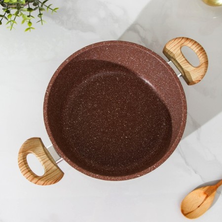 Brauni shade pots, 4 l, glass cover, anti -stick coating, induction-1