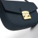 Women's bag on the valve, Textura, small size, blue color