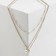 Piece "Butterfly" with beads, multi -tier, white color in gold, d = 8, 50 cm