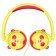 Hoco W31 headphones "Panda", wired, invoices, 85 dB, jack 3.5 mm, 1.2 m, yellow-red