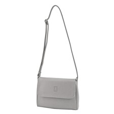 Messenger bag, valve department, gray-beige color 21x26x7cm