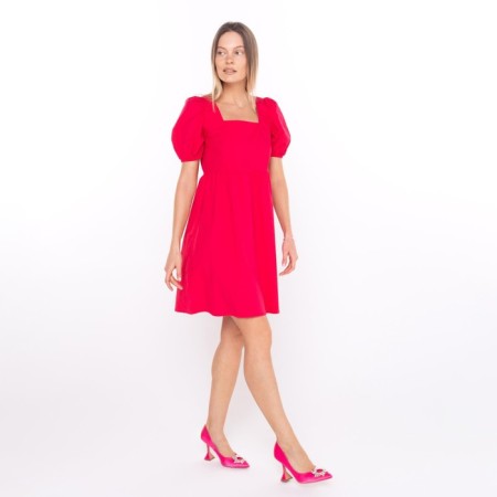 Women's dress, bright pink color, size 42-2