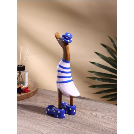 Souvenir "Duck in pink-blue clothes" tree 13x9x27 cm-2