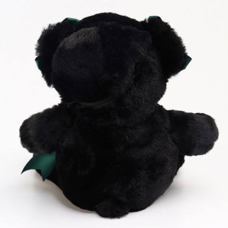 Soft toy "Bear" with a green bow, 31 cm-9
