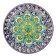 Largan Rishtan ceramics "Flowers", 31 cm, blue