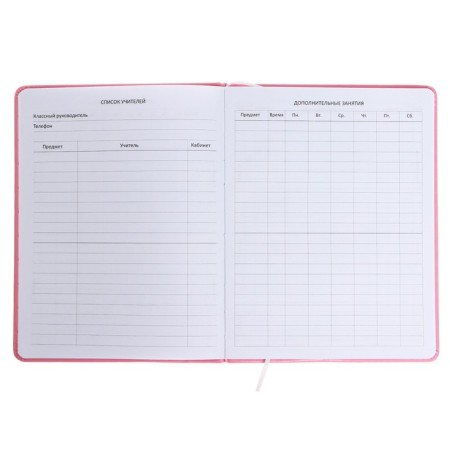 Universal diary for grade 1-11 "muzzle. Kotik", solid cover, artificial leather, foam rubber, liesa, 80 g/m2-5