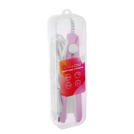 Luazon LW-26, mini, 25 W, ceramic coating, 65x15 mm, up to 160 ° C, pink, pink-4