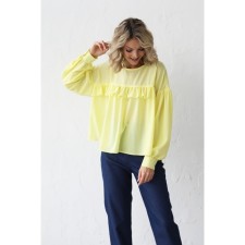 Blouse with a frill, size 42