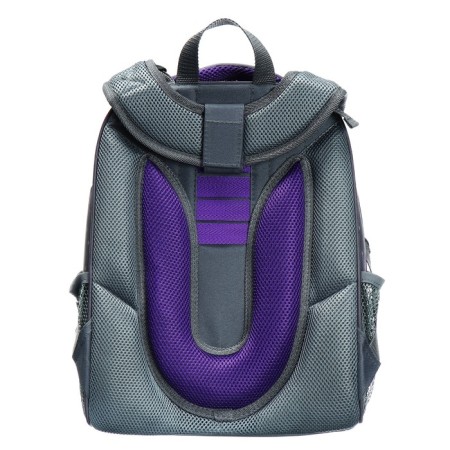 School backpack 38 x 30 x 16 cm, ergonomic back, stavia "black cat", gray-5