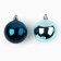 Christmas balls New Year, for the New Year, D = 6 cm, 5 pcs., Blue and blue color
