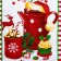New Year's towel "Winter joys" 35x60 cm