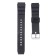 18 mm watch strap, silicone, L-22 cm, black