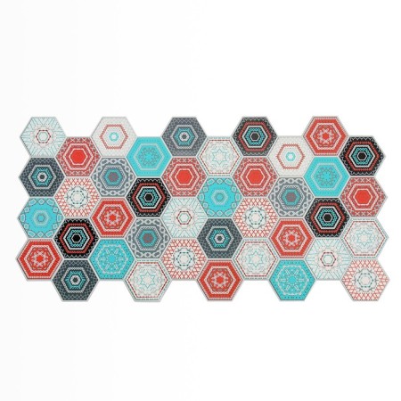 PVC panel faceted hexagon lag 492*973*0.2mm