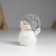 Polystone souvenir "Snowman with silver wings, in a knitted cap" 6x4x7.5 cm