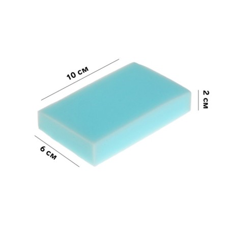 Torso car care sponge, 10 × 6 × 2 cm, blue-3