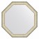 EvoFORM mirror in the baguette frame, 59 mm, 65x65 cm, brushed silver color