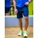Male sports shorts, size 46, dark blue color
