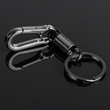Cartage keychain, clamp, dark chrome-2