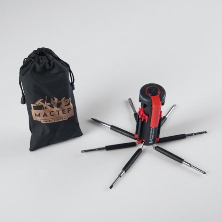 The lantern is multifunctional, multitul 8 in 1 "Master for all hands", 12 x 4 cm, 3 aaa