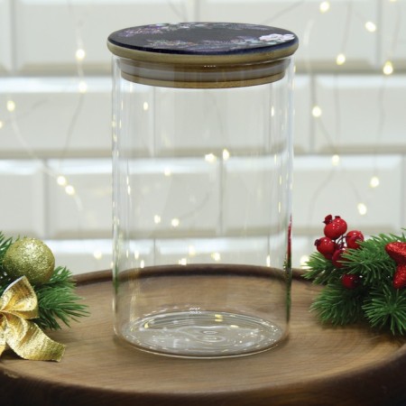 Bank for storage "Winter Stories", 950 ml-2