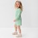 Kidsa (sweatshirt, shorts) minku, green color, height 104 cm