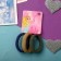 Hair elastic band "Mahrushka Sport" (set of 3 pcs) pastel spring, 4 cm, mix