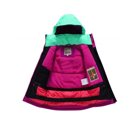 Ski suit for girls for, height 140 cm, raspberry color-3