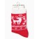 Women's socks "Deer and snowflakes", red color, rr 36-40