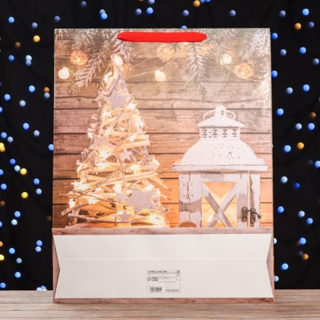 Laminated vertical "New Year tree", XL 43 x 55 x 15-3