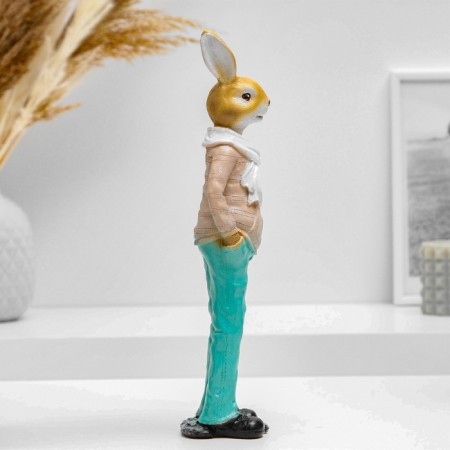 Figure "Hare Stylish with a scarf" 26x7cm-3