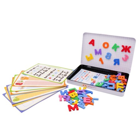 Game set for learning Magneticus “Magnetic letters and numbers”, 27.5x19x2.5 cm-3