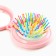 The comb is massage, folding, with a mirror, 6 × 6 x 3 cm, color pink mix