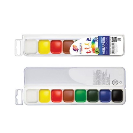Watercolor "Ray" classics, 8 colors, without brush