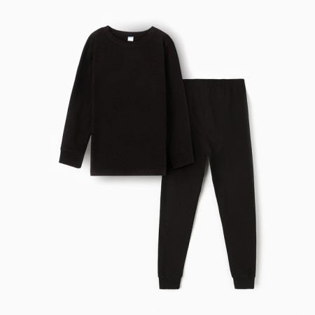 Set for boys (jumper, trousers), thermo, black color, height 146 cm