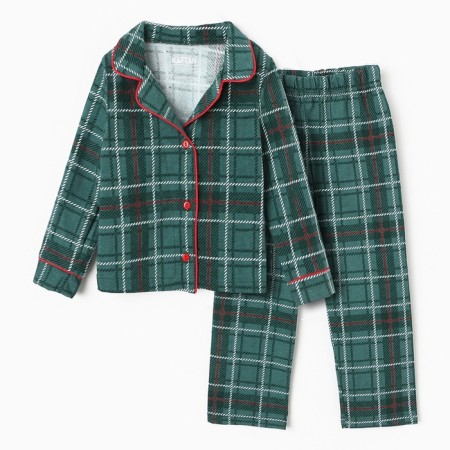 New Year. PAZHAMA Children's KAFTAN Green Mood, size 30 (98-104 cm)-10