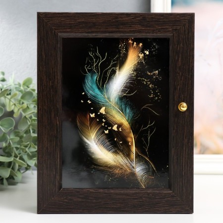Key of "feathers" 17x22 cm, wenge