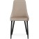 Stol on a metal frame Lana metal/velor, black/beige 57x50x99 cm