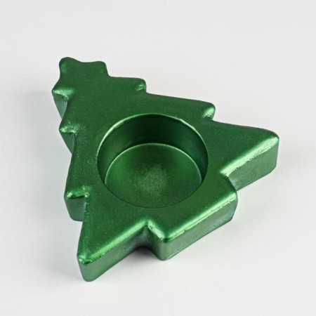 New Year's Summer "Christmas tree", 2.5x9 cm, green metallic-1